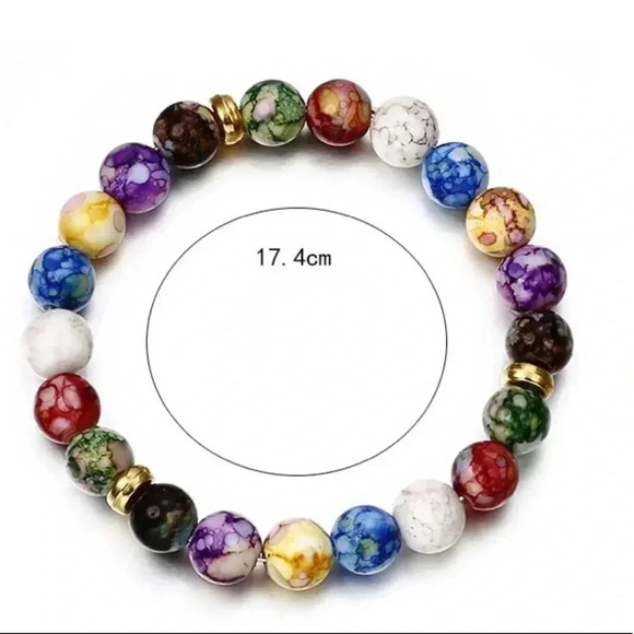 🆕Retro Colorful Yoga Energy Beaded Bracelet🆕 - Picture 4 of 4